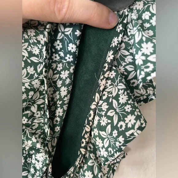 Veronica Beard Silk Marla Floral Ruffle Mini Dress in Green Women’s Size 0 - Picture 15 of 16